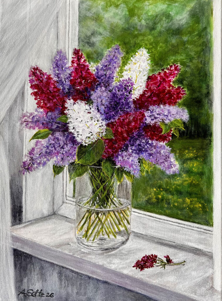 Flieder, Acryl